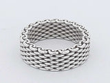 Tiffany & Co. Somerset Mesh Ring 7.7 Grams Size 6.5 Aa0726lzxsa