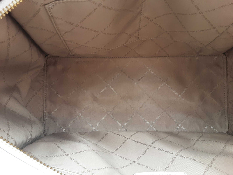 Michael Kors Kris Large Zip Top Tote White Aa0425wrsa