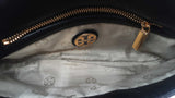 Tory Burch Black Leather Amanda Logo Clutch Sd0425rzdu