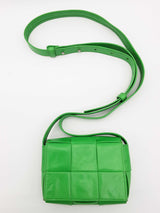 Bottega Veneta Candy Cassette Green Leather Crossbody Bag Do0425pxzde