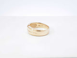 0.20 Ctw Diamond & 10k Yellow Gold Wedding Band 9.4 Grams Size 10.5 Fw1025osxdu