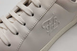 Fendi White Leather Sneakers Size 5 Eb0526sxde