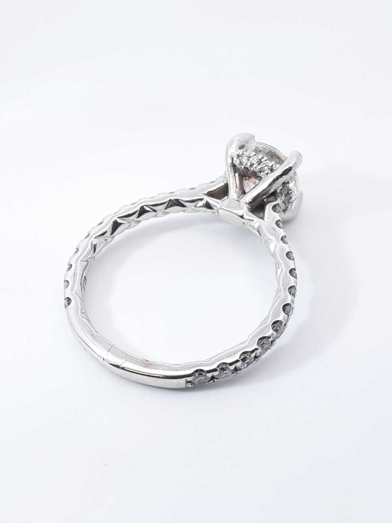 A. Jaffe 2.02 Cttw Diamond & 14k White Gold Ring 3.2 Grams Size 5.75 Fwworxdu