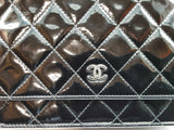 Chanel Wallet On Chain Black Quilted Patent Leather Crossbody Bag Do0825lpcrde