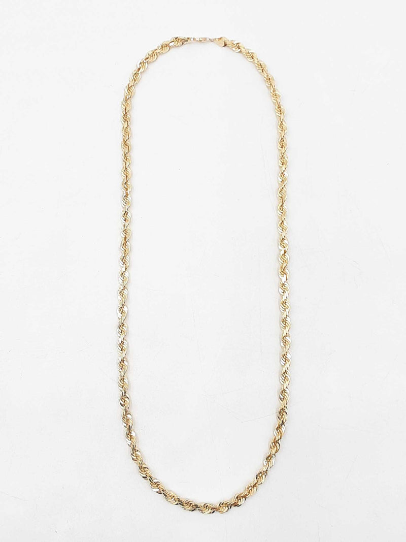 Solid 10k Yellow Gold Rope Chain 116.6 Grams 30 Inch Fw0825pzxzdu