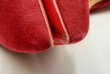 Christian Louboutin Victorina Red Suede Heels Size Eu 35.5 Eb1224lxzdu