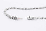 1.76cttw Lab Grown Diamond Tennis Bracelet 14k White Gold 4.9g 7 In Eb0326sxzsa