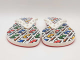 Christian Louboutin Spike Accents Rubber Flip Flops Size 10 Us Sd1026wcrde