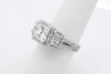 2.84cttw Diamond Ring In 14k White Gold 5.8 Grams Size 6.5 Eb1125owxzsa