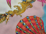 Versace Multicolored Silk Tresor De La Mer Shells Sleeveless Shirt 42 Do426wrxde