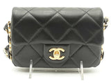 Chanel Mini Flap Bag With Cc Chain Black Handbag Aa0625wxzxsa