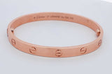 Cartier 18k Rose Gold Love Bracelet 31.9 Grams Size 17 Eb0326wxxzdu