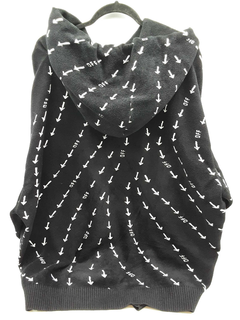 Off White Oversized Black White Arrow Knitwear Hood Sweater Size Xxl Do1025prxde