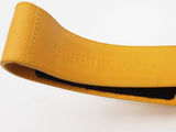 Hermes Chypre Yellow Leather Rubber Slides Size Eu 45 Do1225rxzde