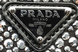 Prada Cleo Satin Bag With Crystals  Eb0426lwxzsa