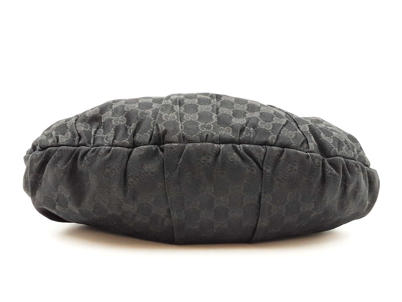 Gucci Studded Pelham Bag In Black Gg Monogram Canvas Fw0825orxdu