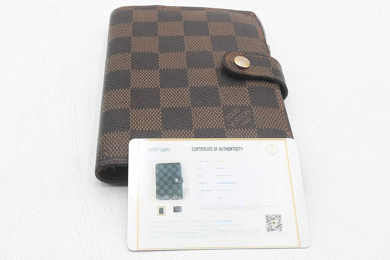 Louis Vuitton Damier Ebene Agenda Planner Eb0425orxsa