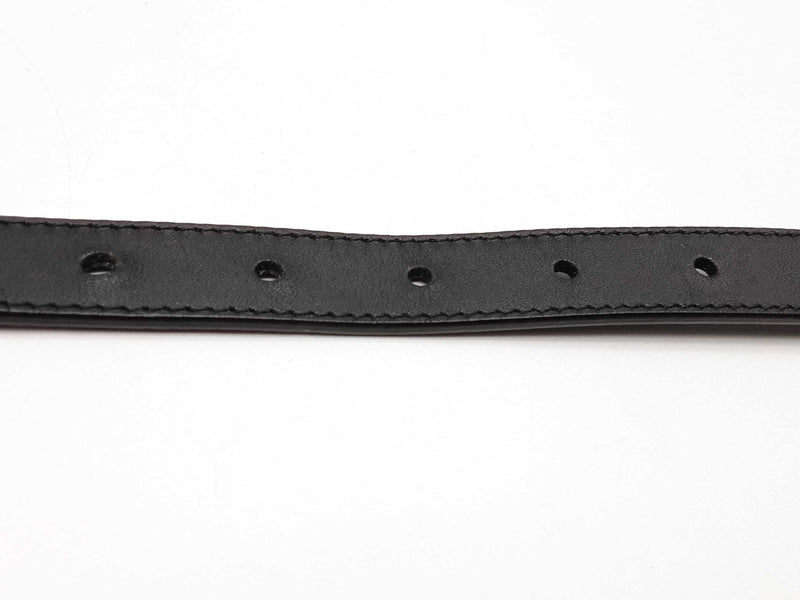 Gucci Gg Black Marmont Thin Leather Belt Size 75/30 Do1124lrxde