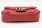 Gucci Gg Marmont Mini Matelasse Quilted Red Leather Crossbody Eb1025wxzde