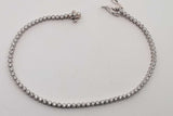 Diamond Tennis Bracelet In 18k White Gold 5.3 Grams 6 Inch Eb0626wrxsa