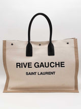 Yves Saint Laurent Rive Gauche Linen Canvas Tote Bag Eb0526eixsa