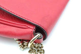 Gucci Red Leather Soho Chain Crossbody Bag Eb0926wxzsa