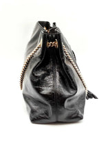 Gucci Soho Chain Shoulder Bag In Black Patent Leather Fw0225wxzdu