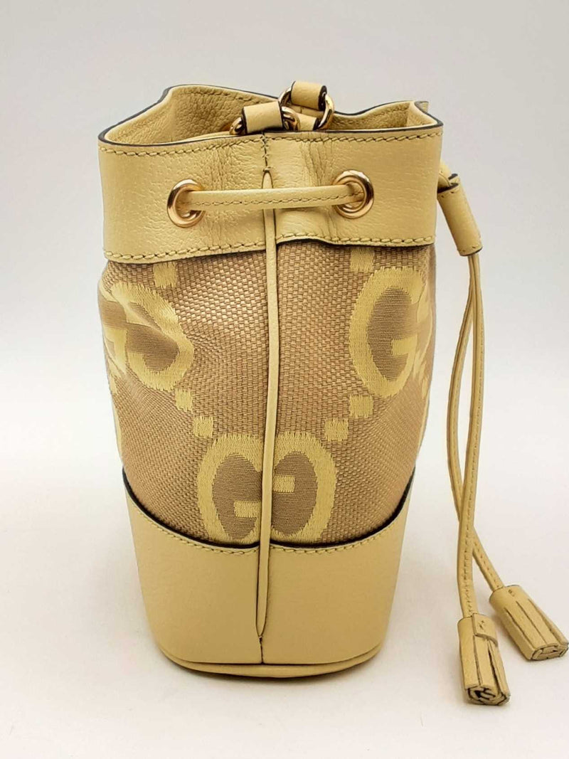 Gucci Ophidia Gg Bucket Bag In Yellow Eb0924cxzsa