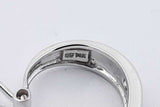 0.64cttw Diamond 14k White Gold J Hoop Earrings 5.4 Grams Eb0626eorsa