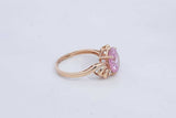 Pink Gemstone Ring In 10k Yellow Gold 2.7 Grams Size 7 Eb0824ixsa