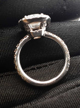 2.46 Cttw Diamond & Platinum  Ring & Gia Cert. 6.7 Grams Size 3.75 Fw0725pxzxdu