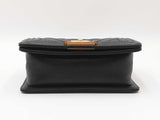 Chanel Small Boy Bag In Black Quilted Caviar Leather Fw0926lrxzdu