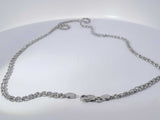 18k White Gold 7.1 Grams Bead Chain 18 In Aa1225rzxsa
