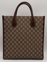 Gucci Gg Coated Canvas Interlocking G Tote Beige Aa0526cpzsa