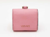 Versace La Mudusa Earbuds Pouch In Pink Leather With Chain Fw0825exdu