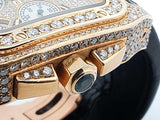 Santos De Cartier 100 Chronograph 10.06 Cttw Diamond & 18k Yellow Gold 41mm Automatic Watch 239 Grams Fw0825rxzxdu