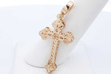 14k Yellow Gold Cross Pendant 2.9 Grams Eb0326oxzde