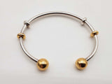Pandora Moments Open Gold Coated Caps Bangle Bracelet Do0826rde