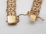 Rubies White Pearls 14k Yellow Gold 33.4g Bracelet 6.75 In Do0326orxzde