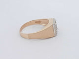 0.22 Cttw Diamond 14k Yellow Gold 6.7 Grams Ring Size 12 Aa0726czxsa
