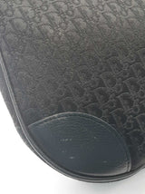 Christian Dior Black Oblique Canvas Hobo Shoulder Bag Do0425orxde