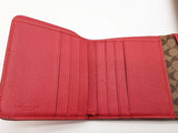 Coach Cherry Red Leather Trifold Wallet Do0825lrde