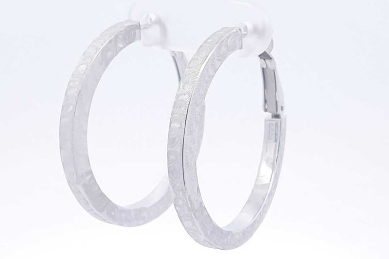 14k White Gold Hoop Earrings 3.1 Grams Eb1224crsa