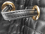 Celine Quilted Black Leather C Charm Backpack Eb0526wxzsa