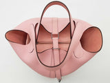 Hermes Picotin 18 Rose Sakura Pink Clemence Palladium Tote Bag Do1225oexzde