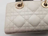 Christian Dior D Joy Micro White Black Leather Handbag Sddo0126lrzxde