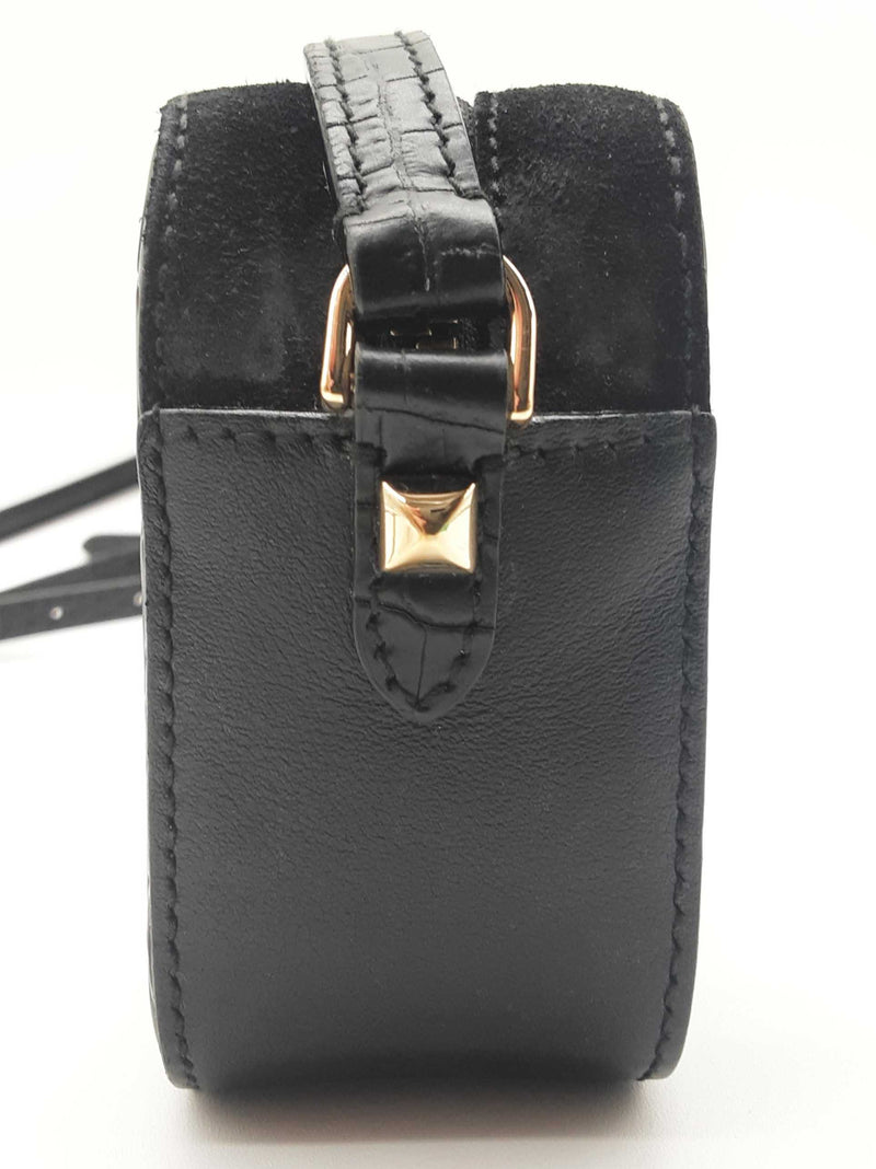 Jimmy Choo Palace Black Logo Leather Crossbody Bag Do0925rxde