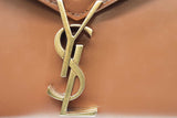 Yves Saint Laurent Brown Leather Cassandra Top Handle Bag Eb0426cxzde