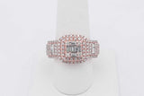 1.68cttw Diamond Ring In 14k Rose Gold 15.5 Grams Size 8.5 Eb0326llxzsa