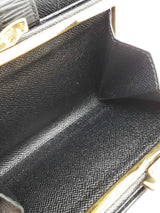 Louis Vuitton Black Epi Leather Viennois Wallet With Coin Pouch Eb0126lrxde